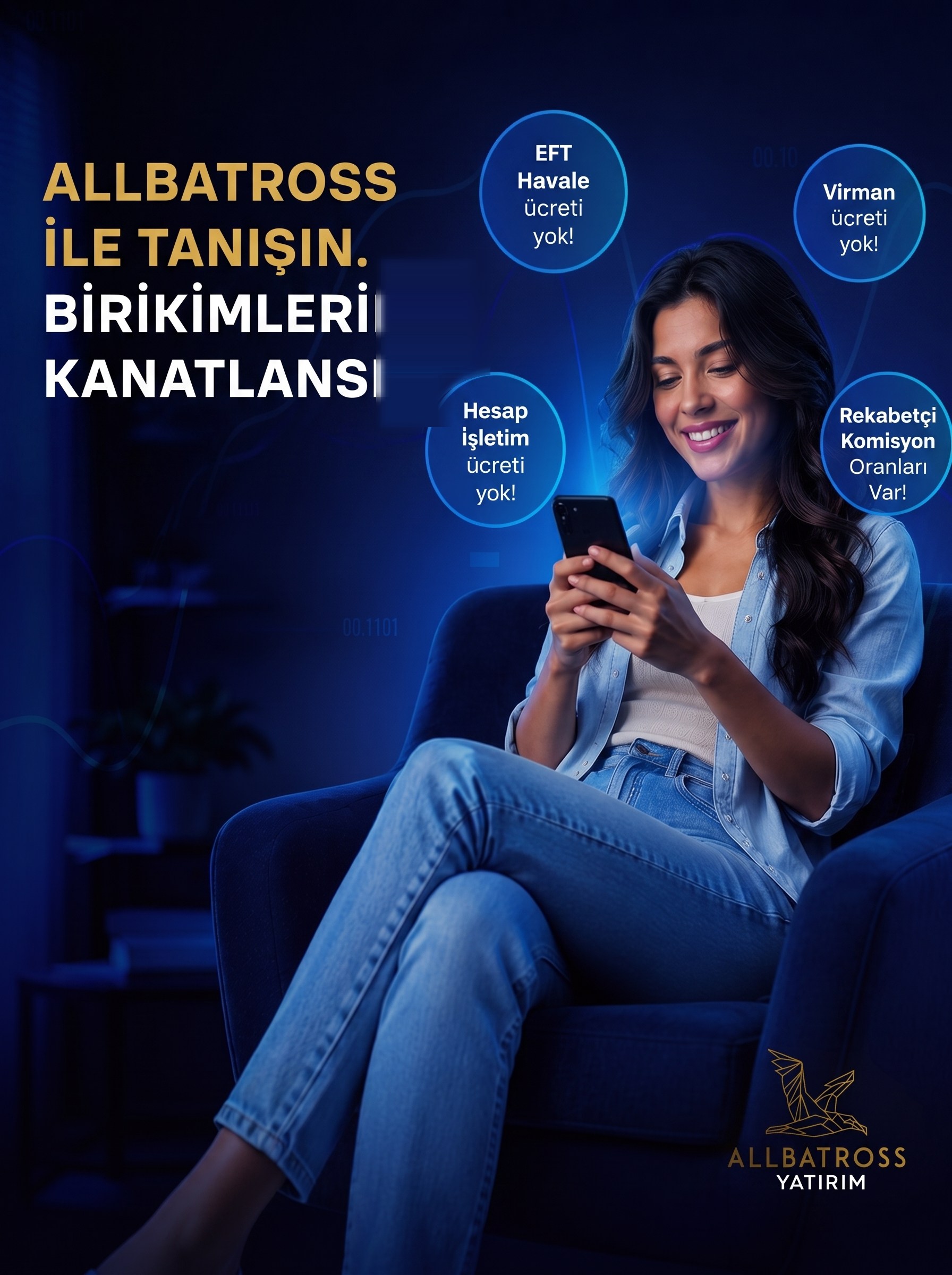 Allbatross Yatırım uygulamasını kullanan yatırımcı